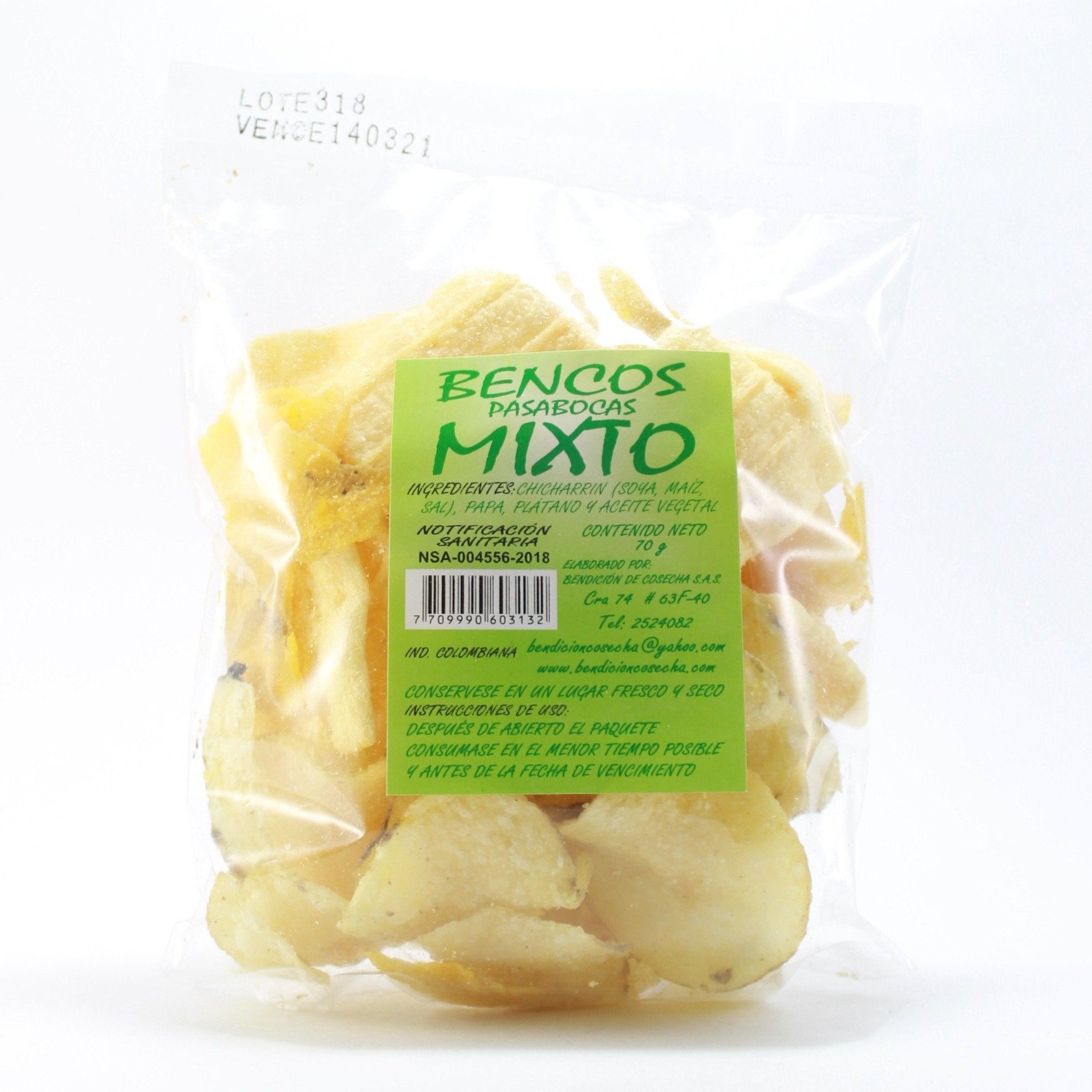 Pasabocas mixto Bencos