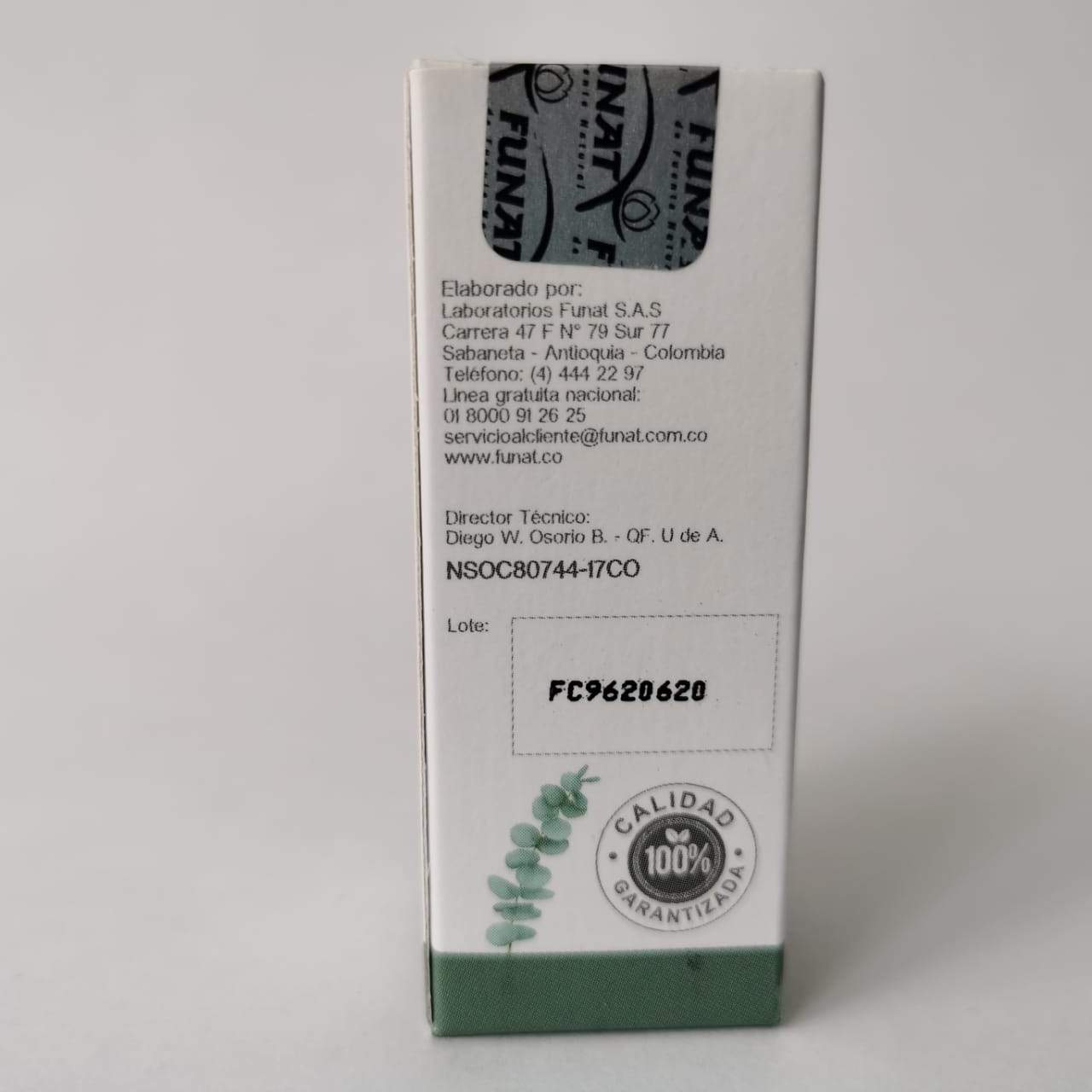 ACEITE ESENCIAL EUCALIPTO PURO x 10 ml