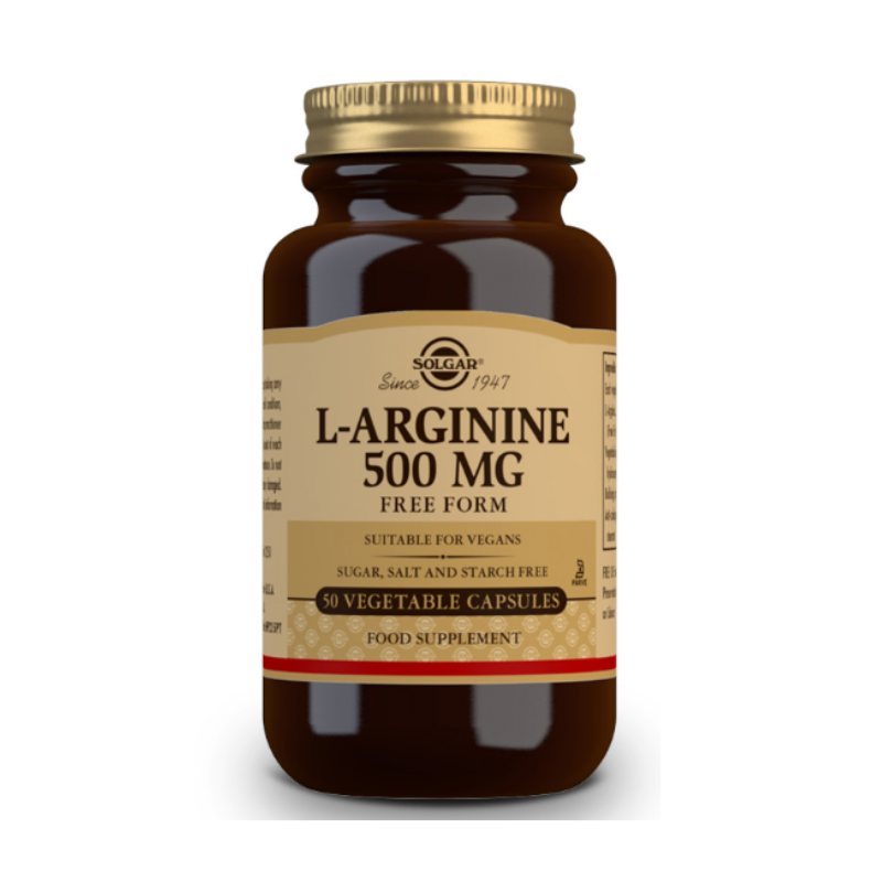 L-Arginina 500 mg Solgar X 50 cápsulas